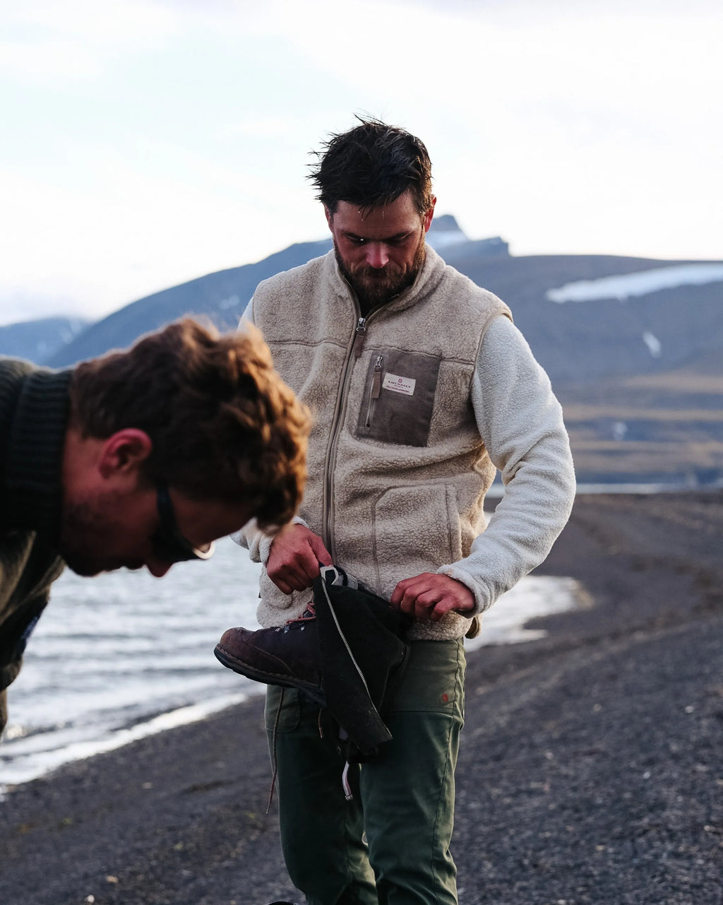 Amundsen Heroes Wool Fleece Vest- Natural