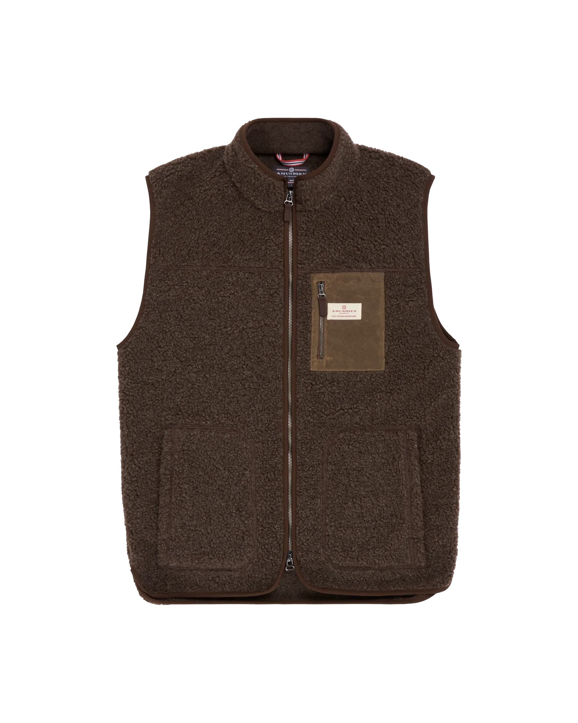 Amundsen Heroes Wool Fleece Vest- Cowboy