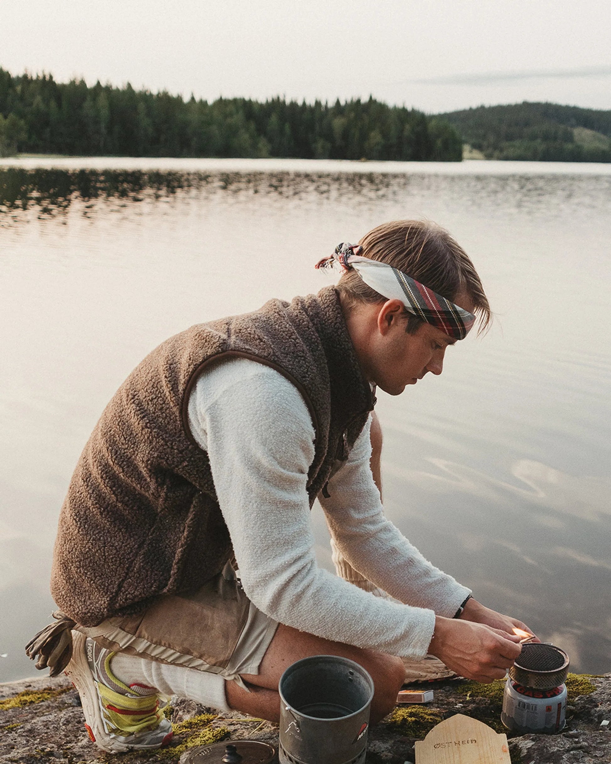Amundsen Heroes Wool Fleece Vest- Cowboy