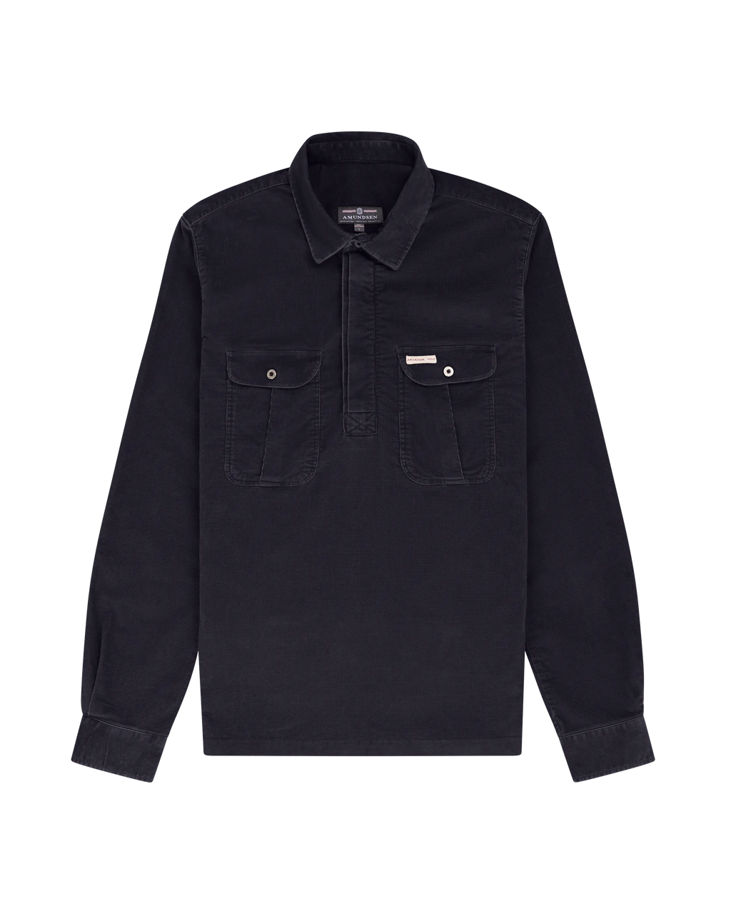 Amundsen Ranger Velvet Half-Zip Shirt - Faded Navy