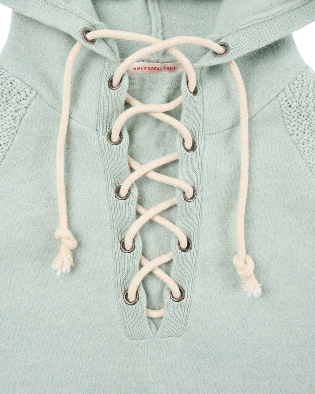 Amundsen Boiled Hoodie Laced - Faded Woad Green