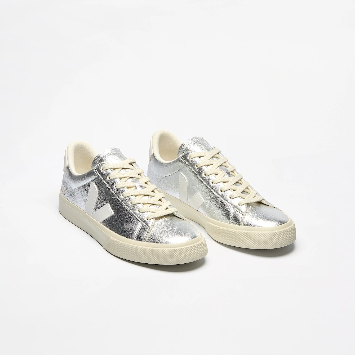 Veja Women's Campo Leather Silver White
