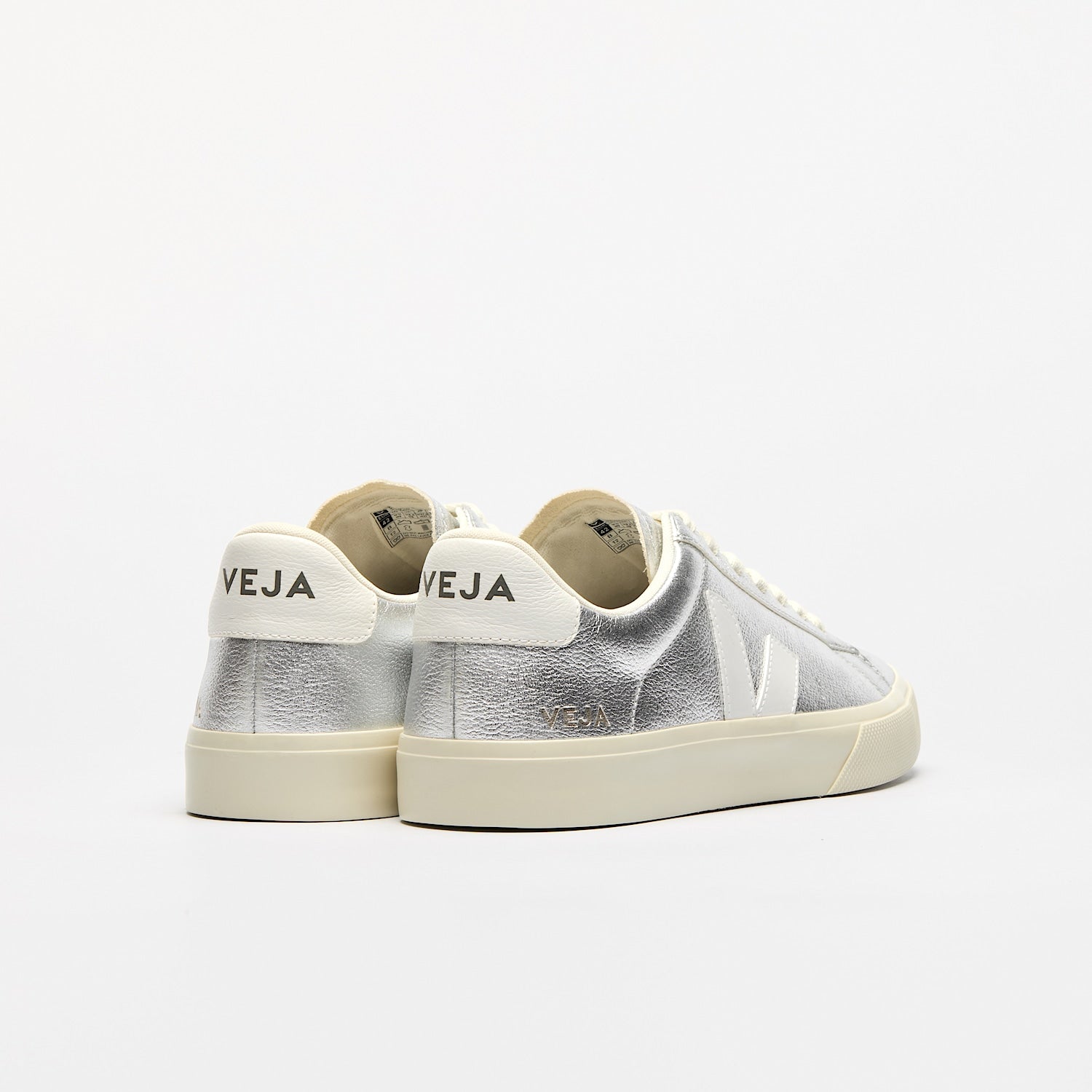 Veja Women's Campo Leather Silver White