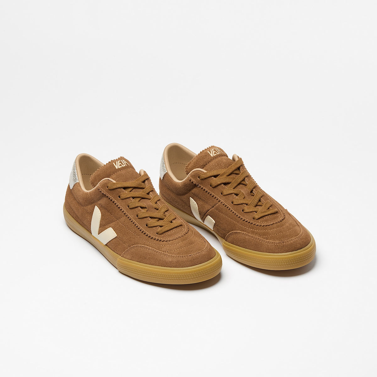 Veja Women's Panenka Suede Brown Pierre Silver