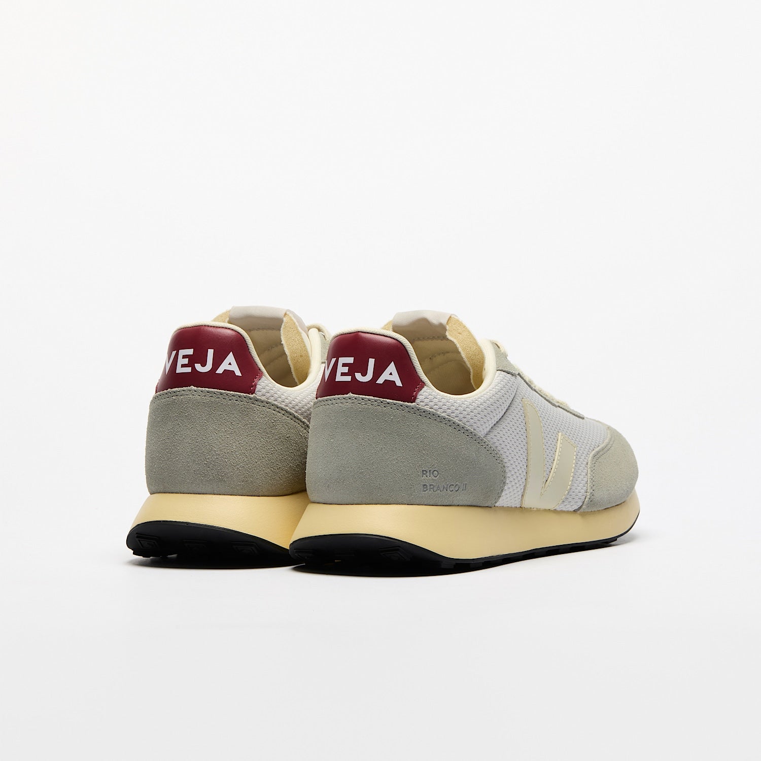Veja Men's Rio Branco II Alveomesh Light Grey Pierre Marsala