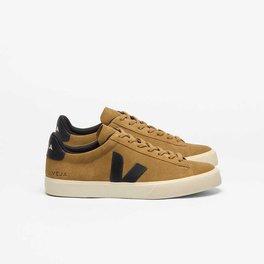 Veja Men's Campo Suede Tent Black Pierre