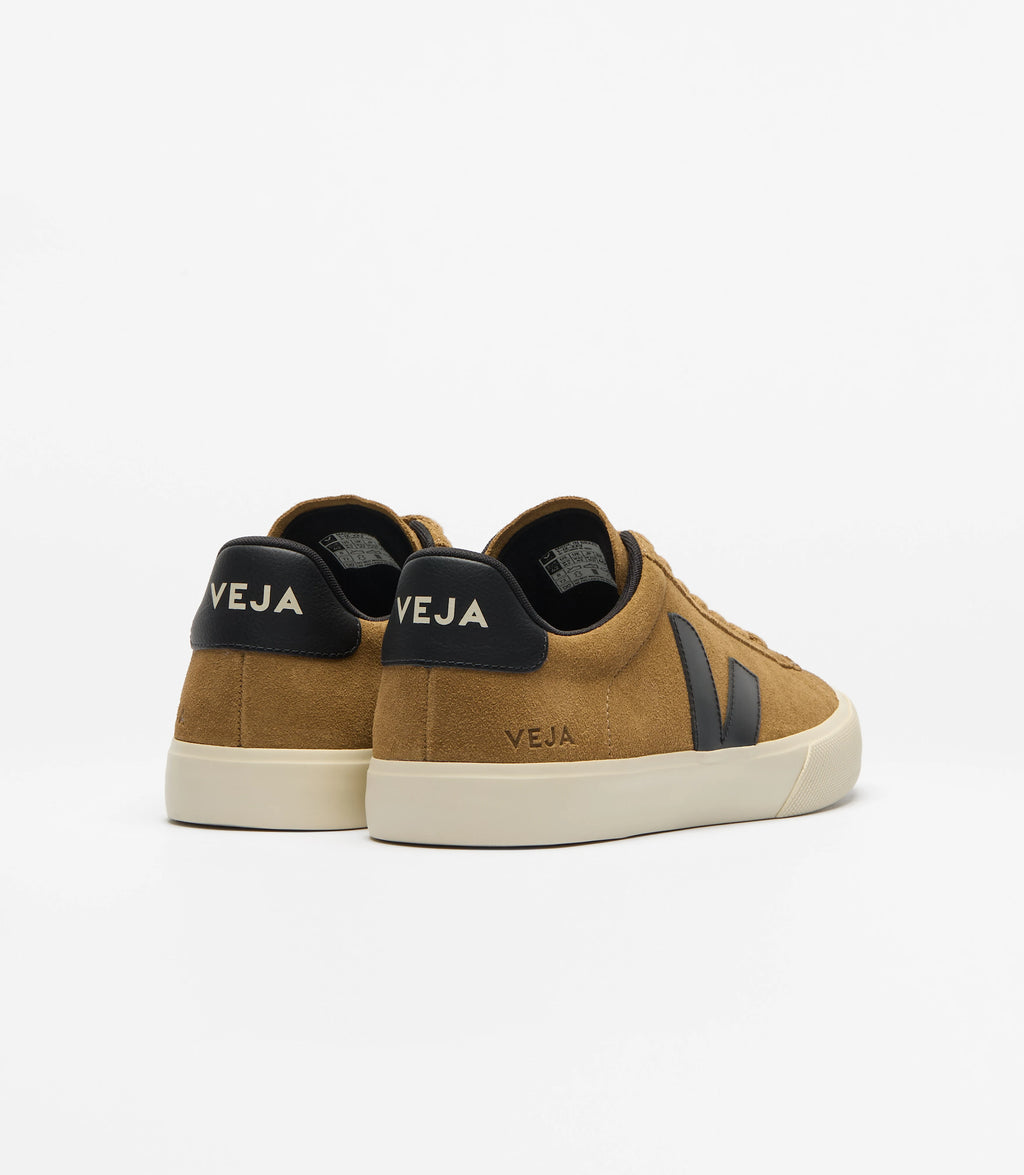 Veja Men's Campo Suede Tent Black Pierre