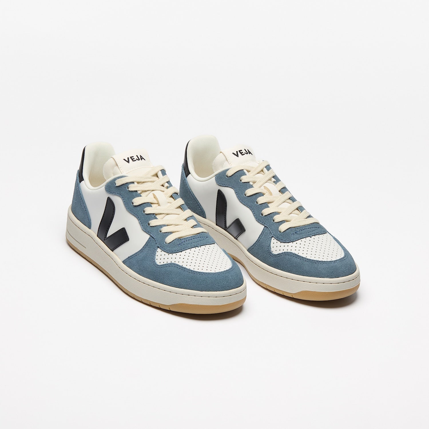 Veja Men's V-10 Leather White Black California