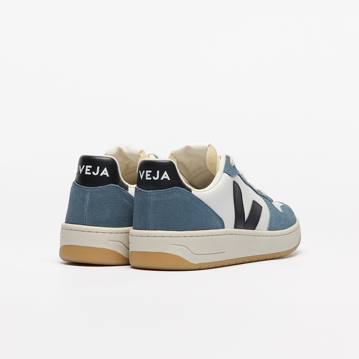 Veja Men's V-10 Leather White Black California