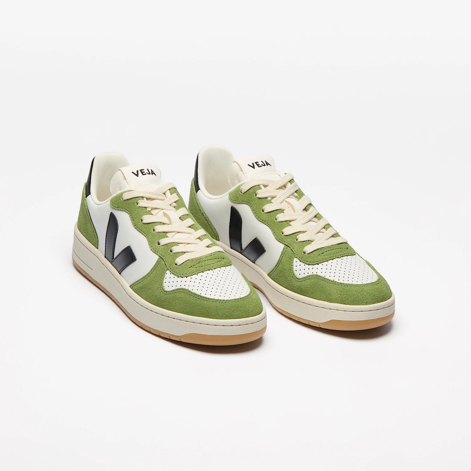 Veja Women's V-10 Leather White Black Kiwi