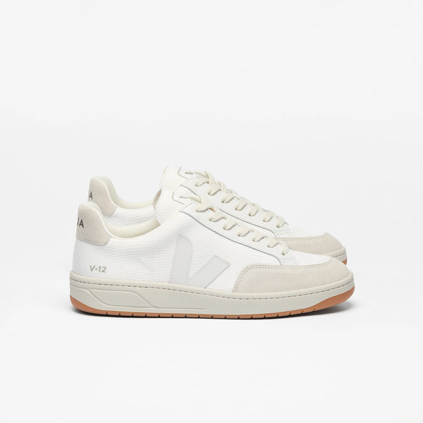 Veja Men's V-12 B-Mesh White Natural