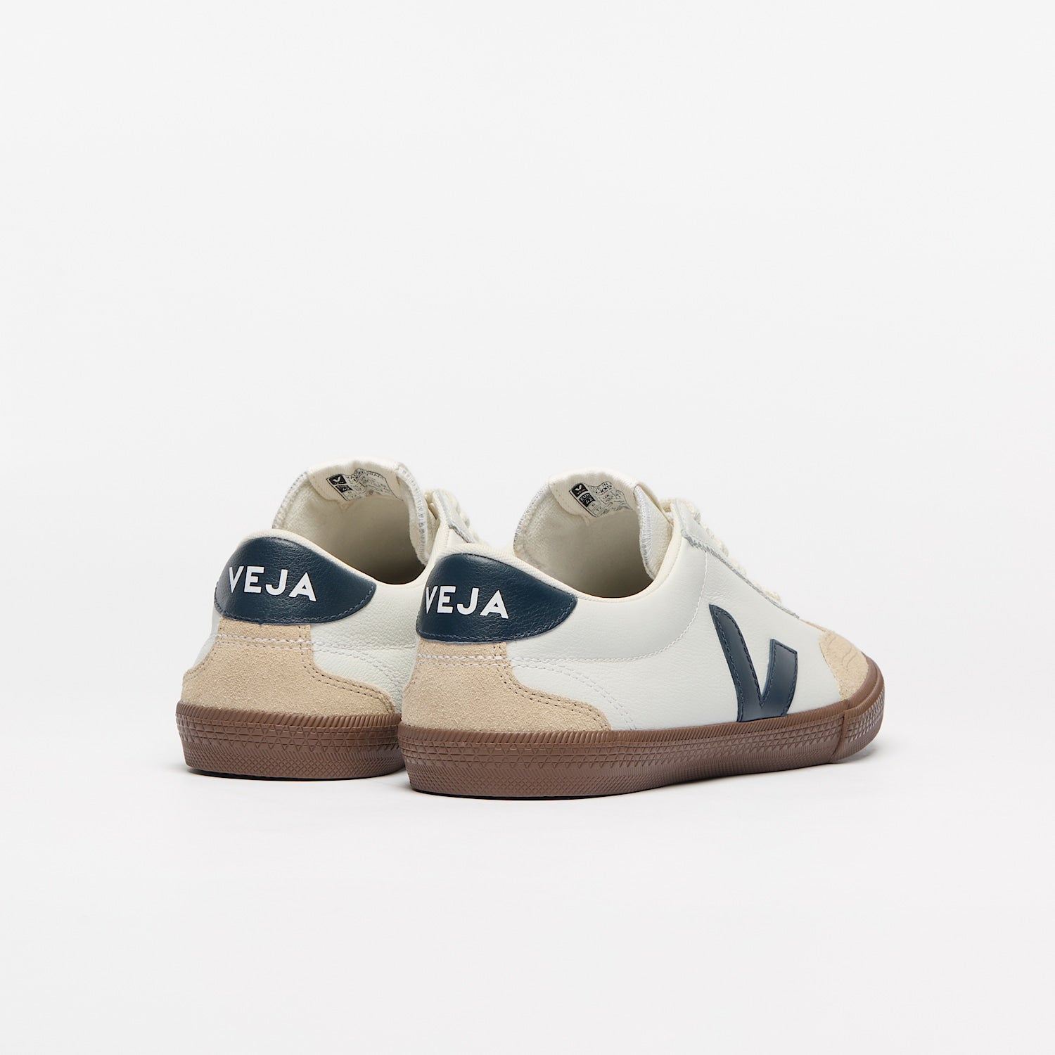 Veja Men's Volley Leather White Nautico Bark – Quattro Tizi