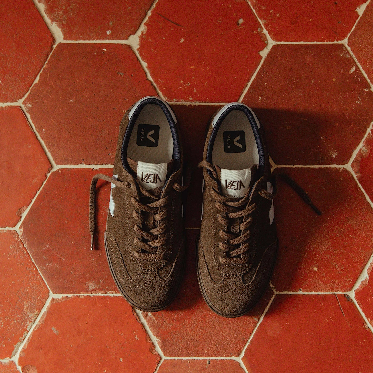 volley suede tent natural eagle Veja Brown Volley Suede Sneakers