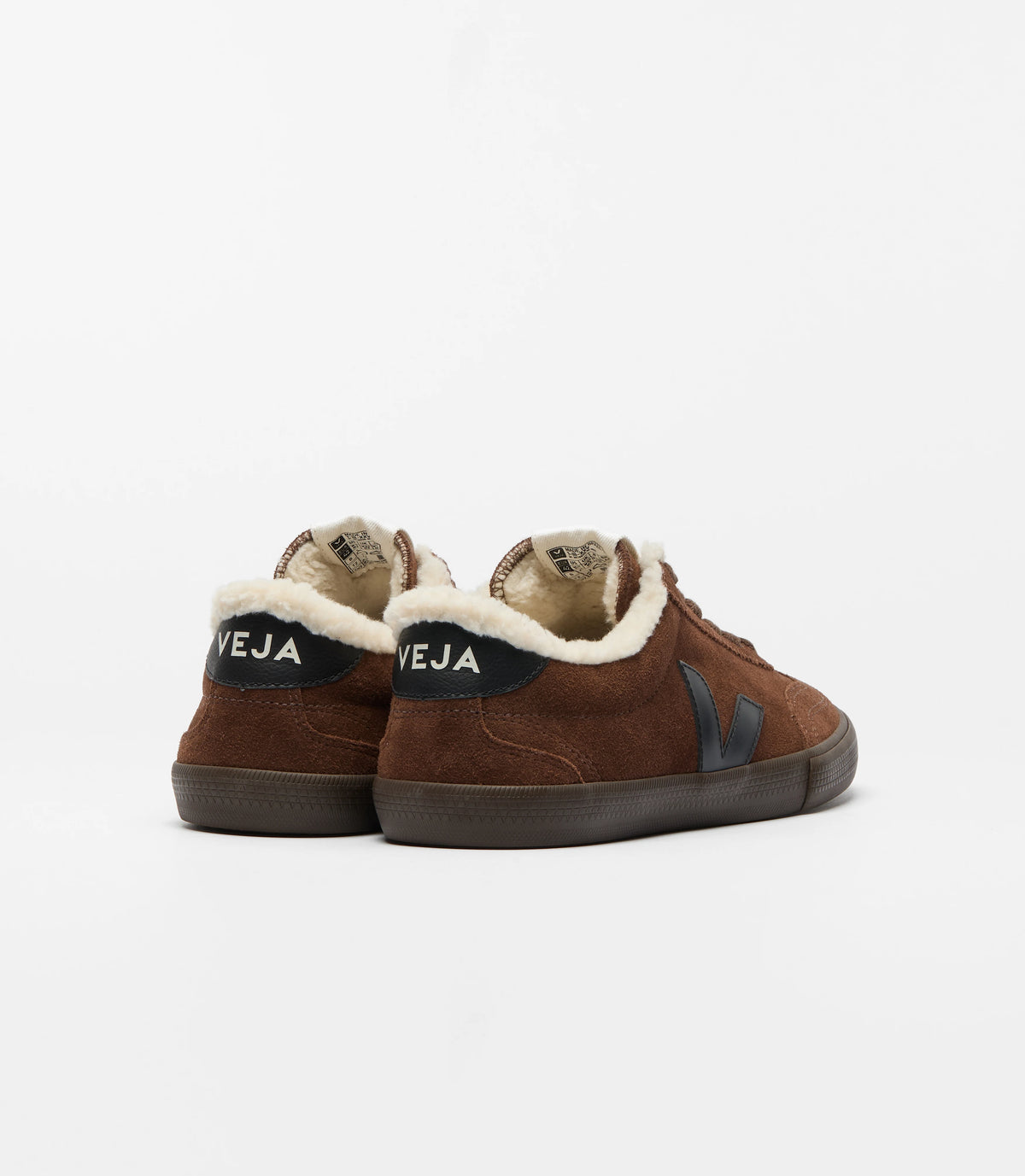 Veja Women's Volley Fured Suede Walnut Black Eagle
