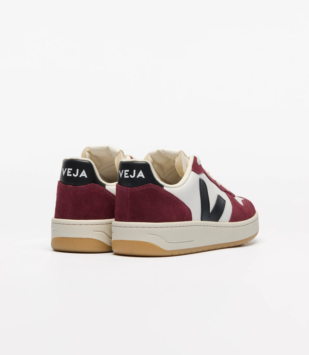 Veja Women's V-10 Leather White Black Amarante