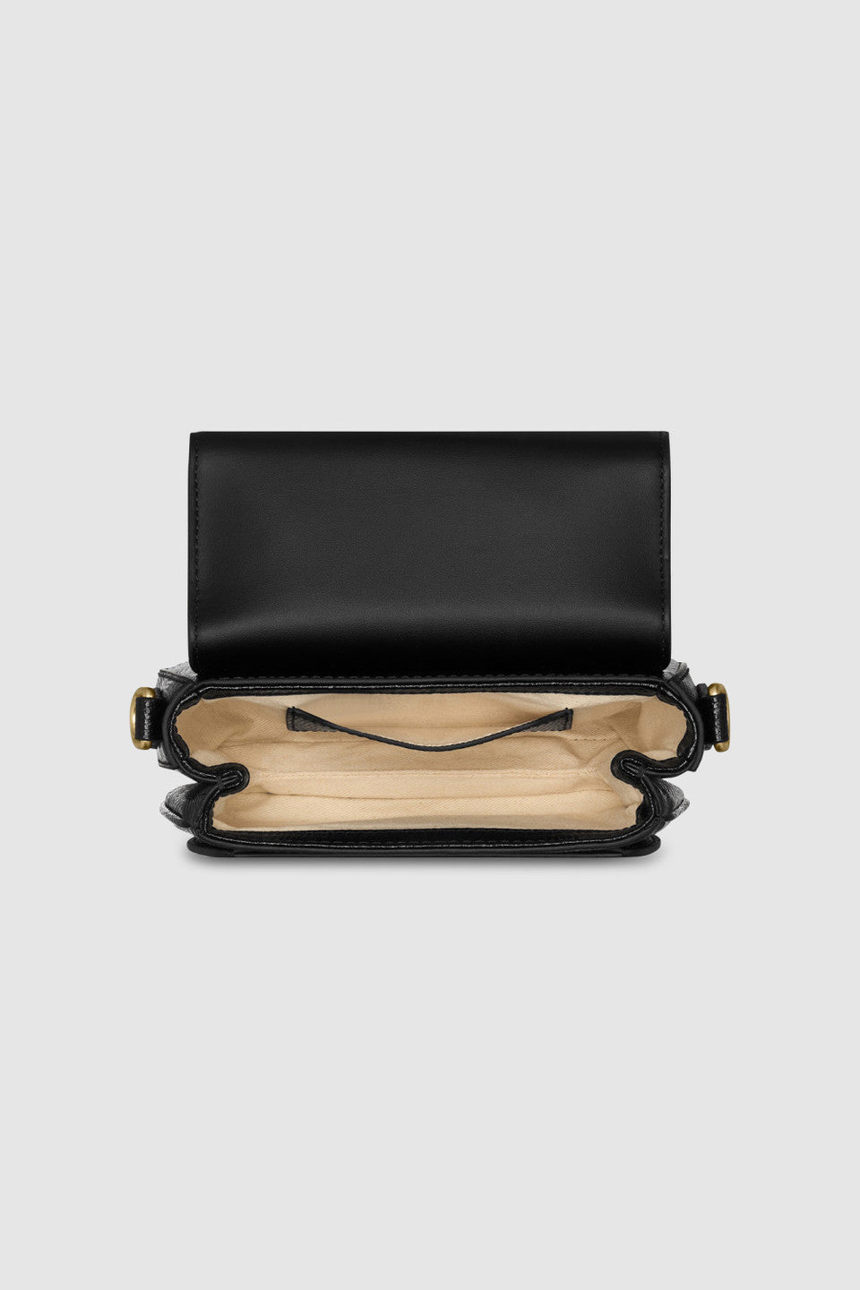Oroton Carter Texture Mini Day Bag in Black