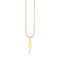 Sydney Evan Small Pure Gold Large Lightning Bolt Charm & Chain