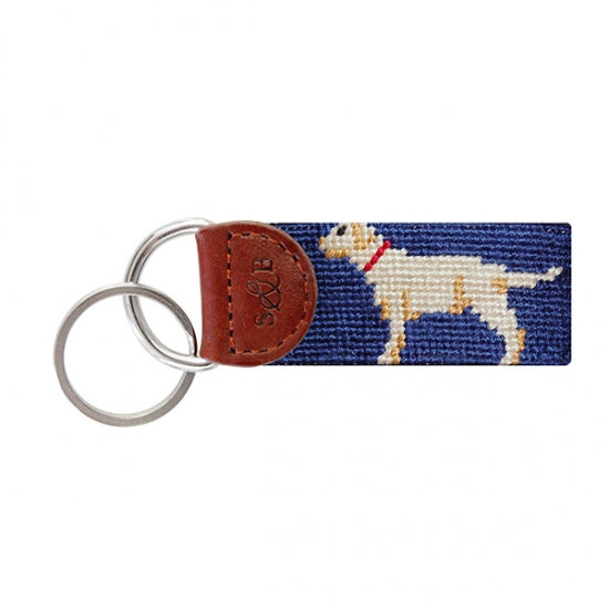 Smathers & Branson Yellow Lab Key Fob - Classic Navy