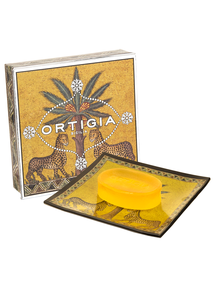 Ortigia Zagara Glass Plate & Soap