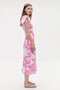 Oroton Silhouette Print Silk Dress