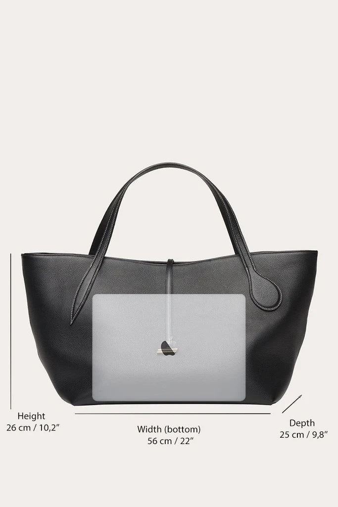 Liffner Zip Penne Tote - Black