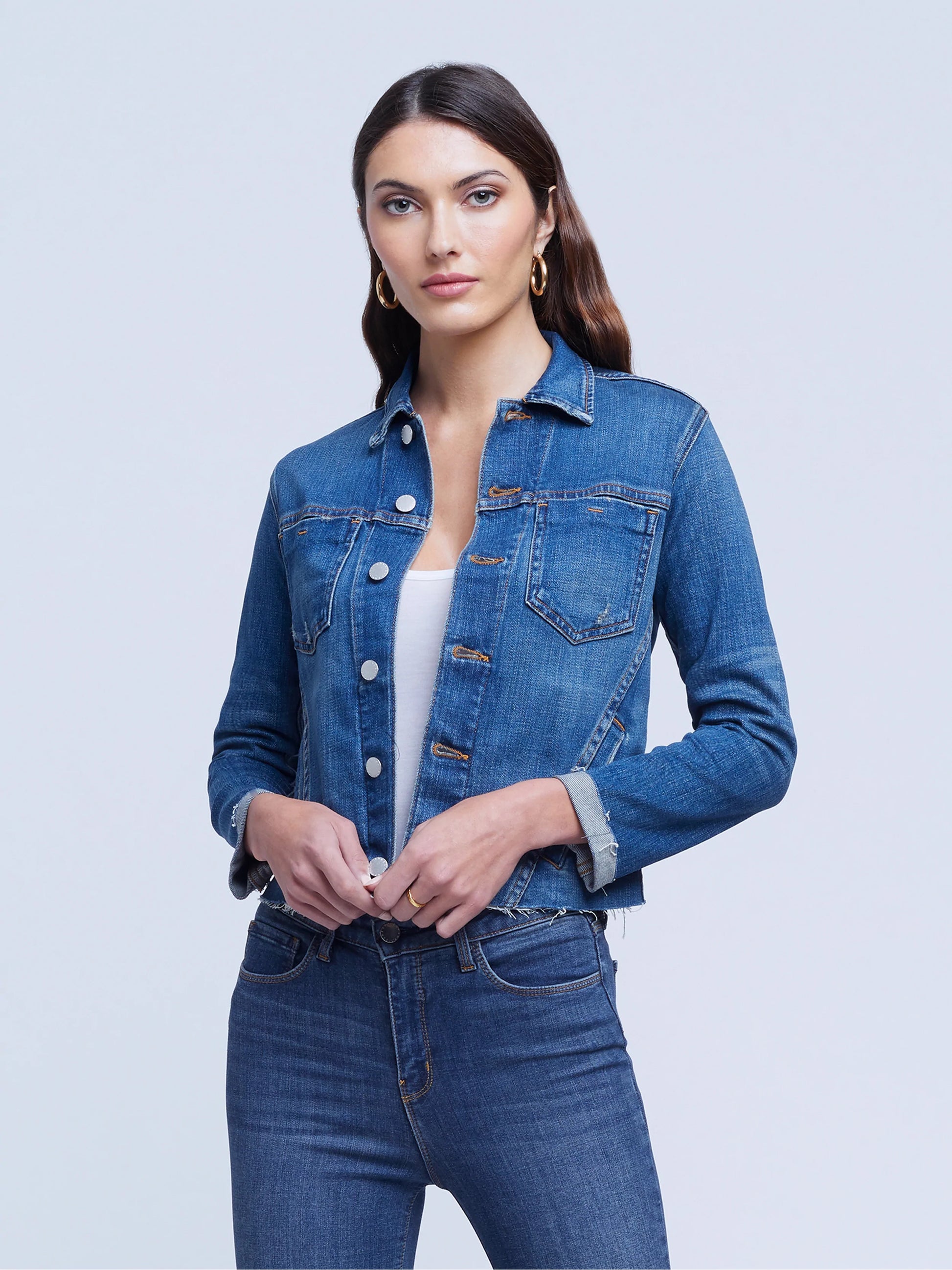 L'Agence Janelle Slim Raw Jacket - Authentique
