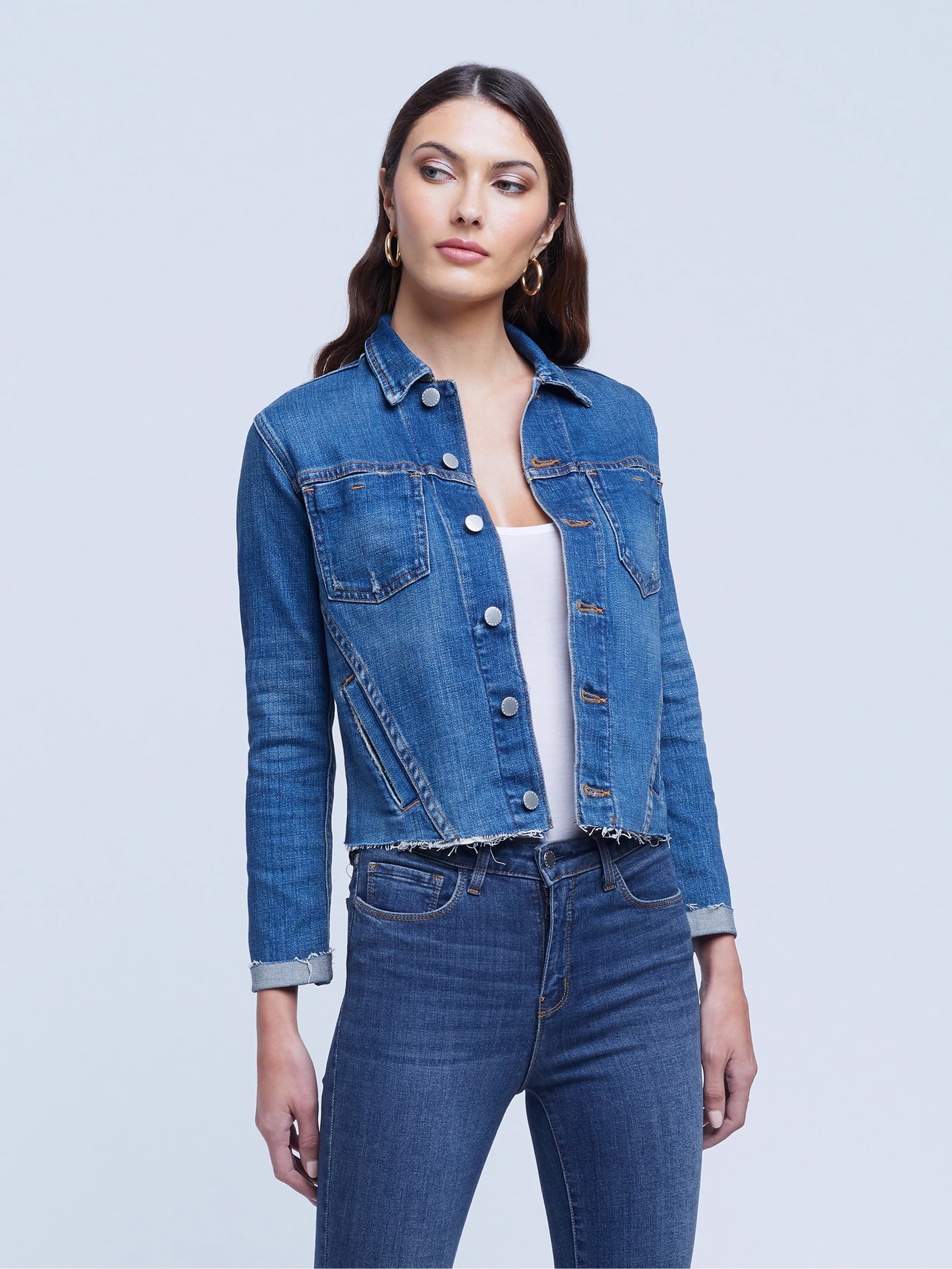 L'Agence Janelle Slim Raw Jacket - Authentique
