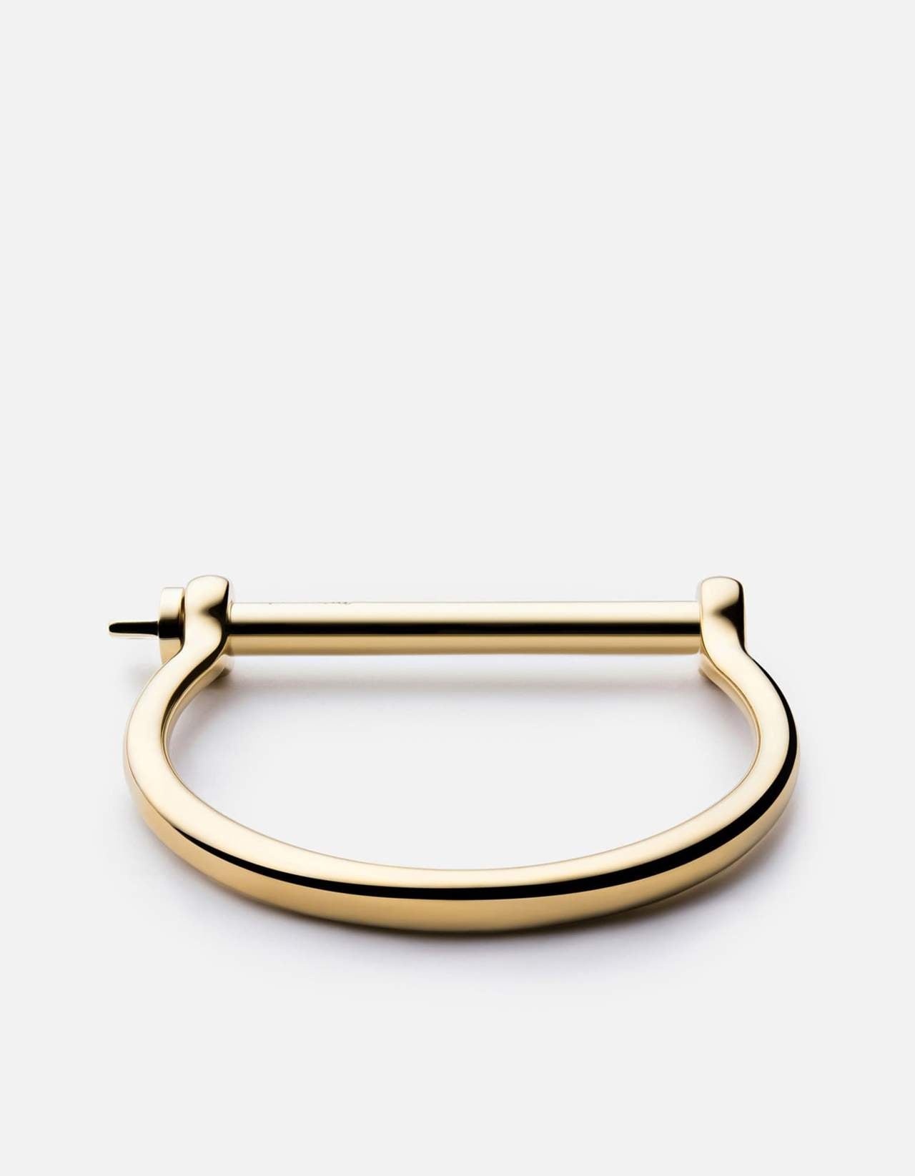 Miansai ゴールドカラー ブレスレット Miansai Thick Gold Screw Cuff – Quattro Tizi