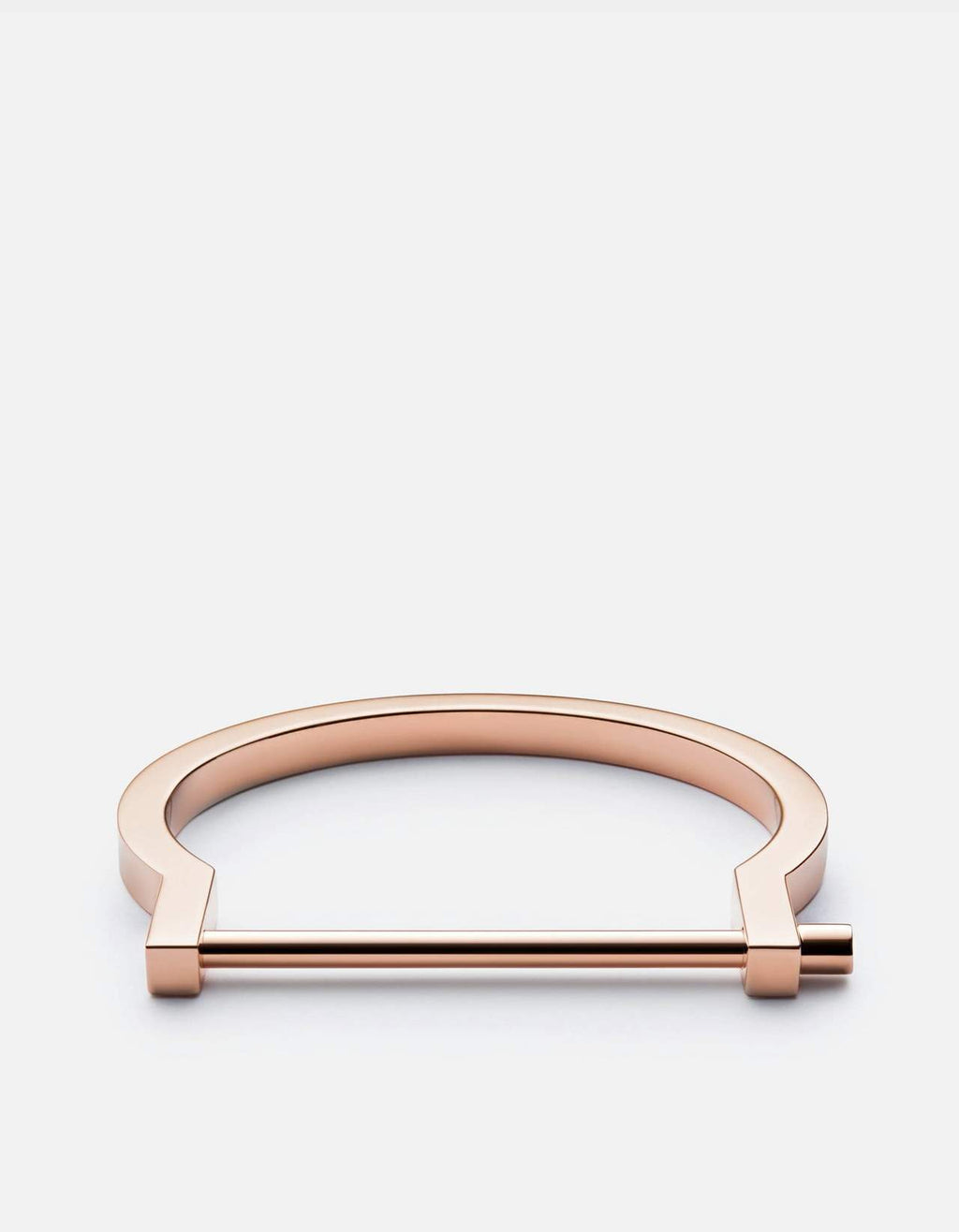 Miansai Rose Gold Plated Modern Screw Cuff