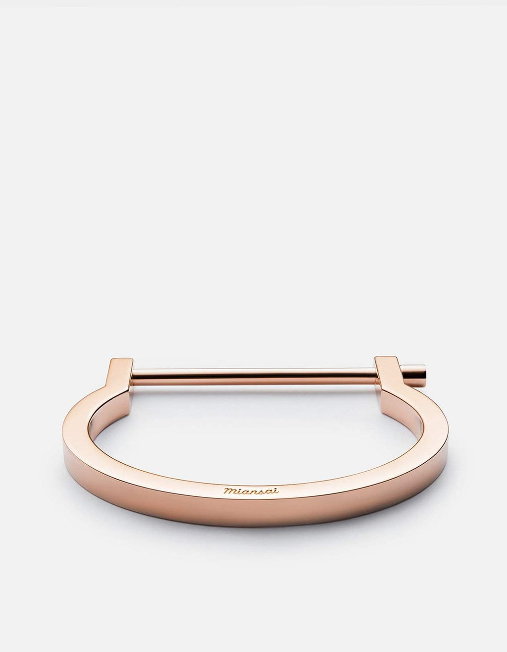 Miansai Rose Gold Plated Modern Screw Cuff