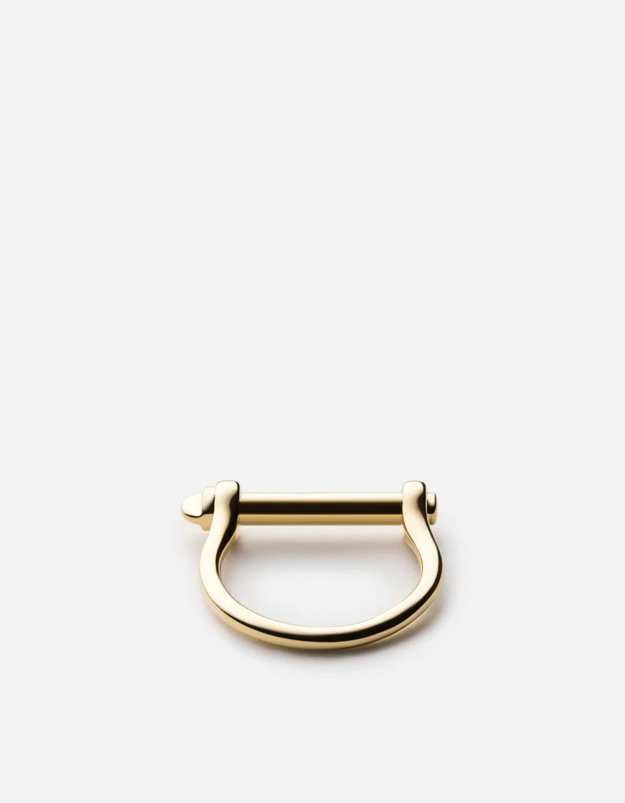 Miansai Gold Vermeil Thin Screw Cuff Ring