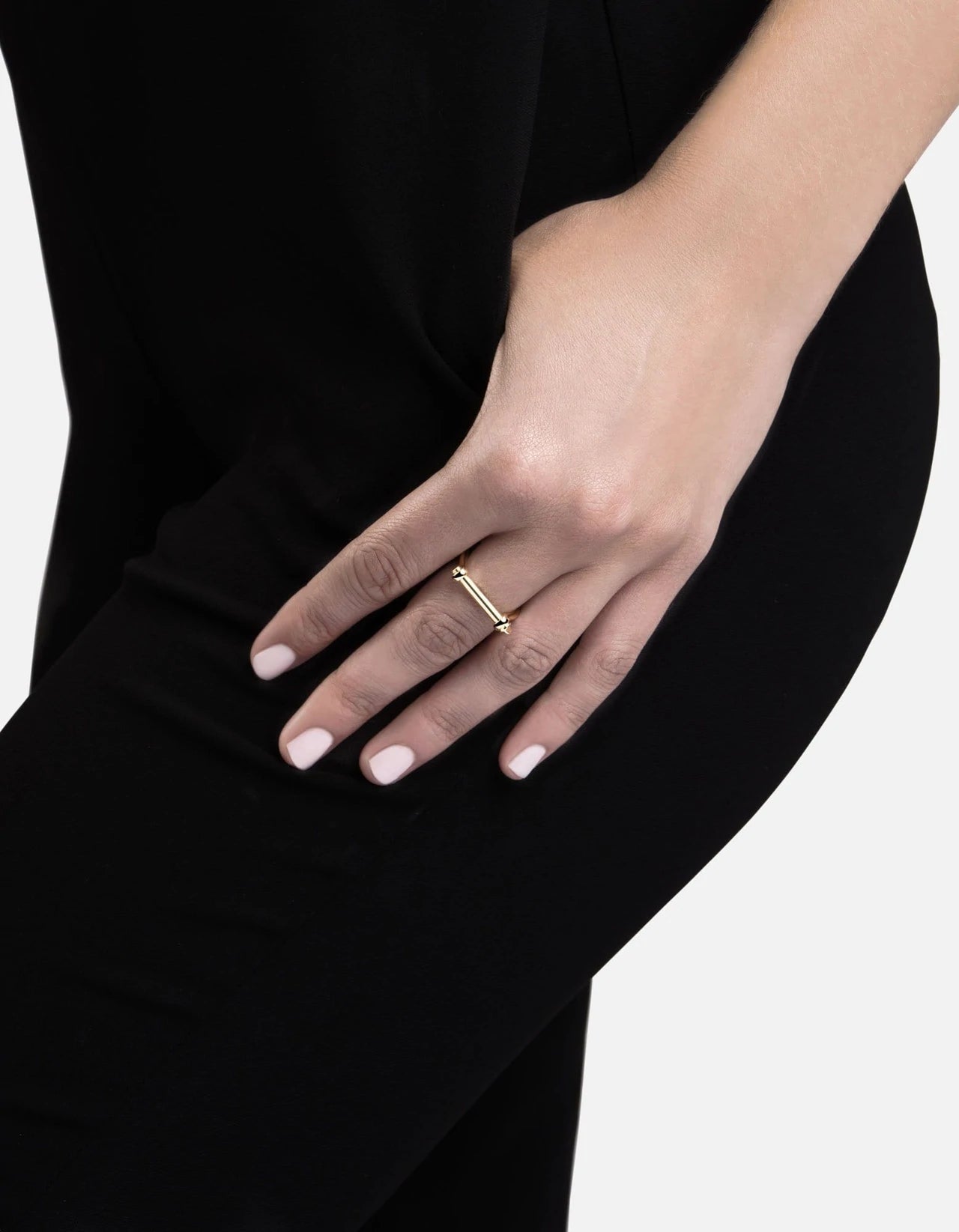 Miansai Gold Vermeil Thin Screw Cuff Ring