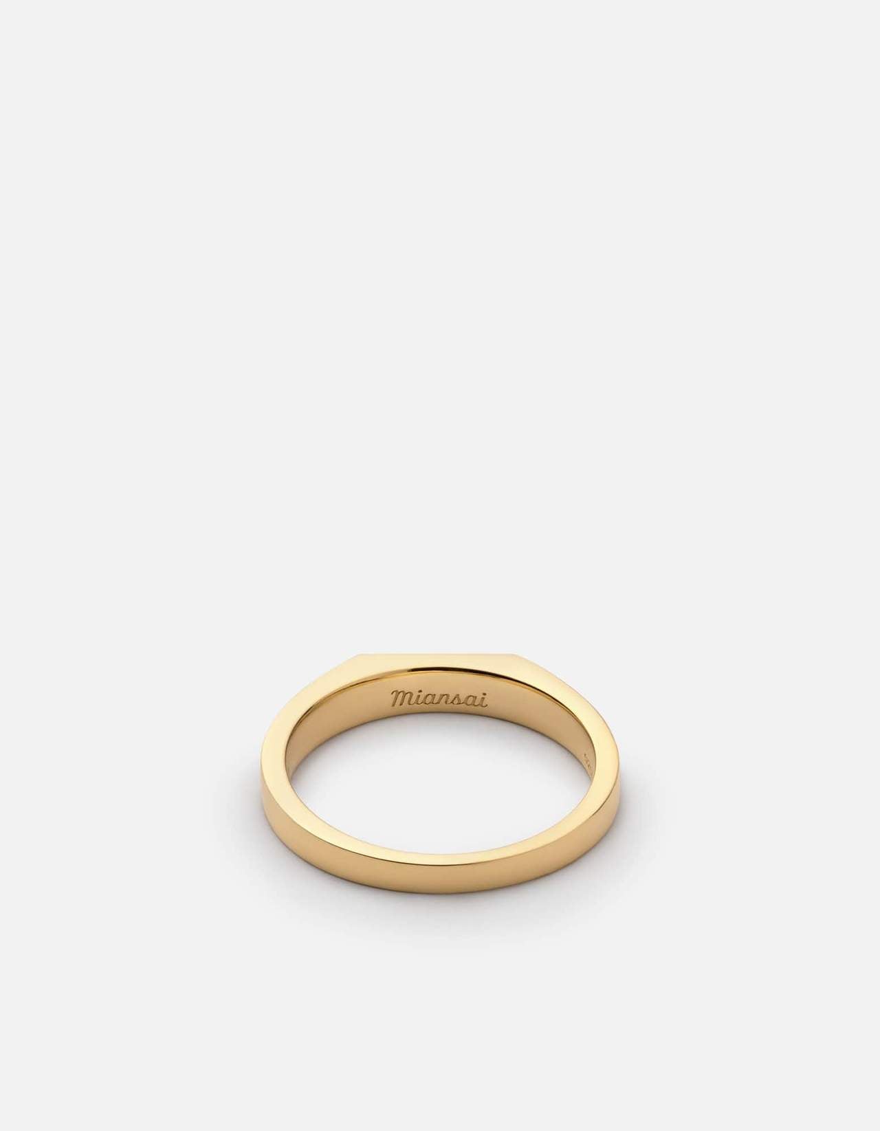 Miansai Gold Vermeil Slim Geo Ring