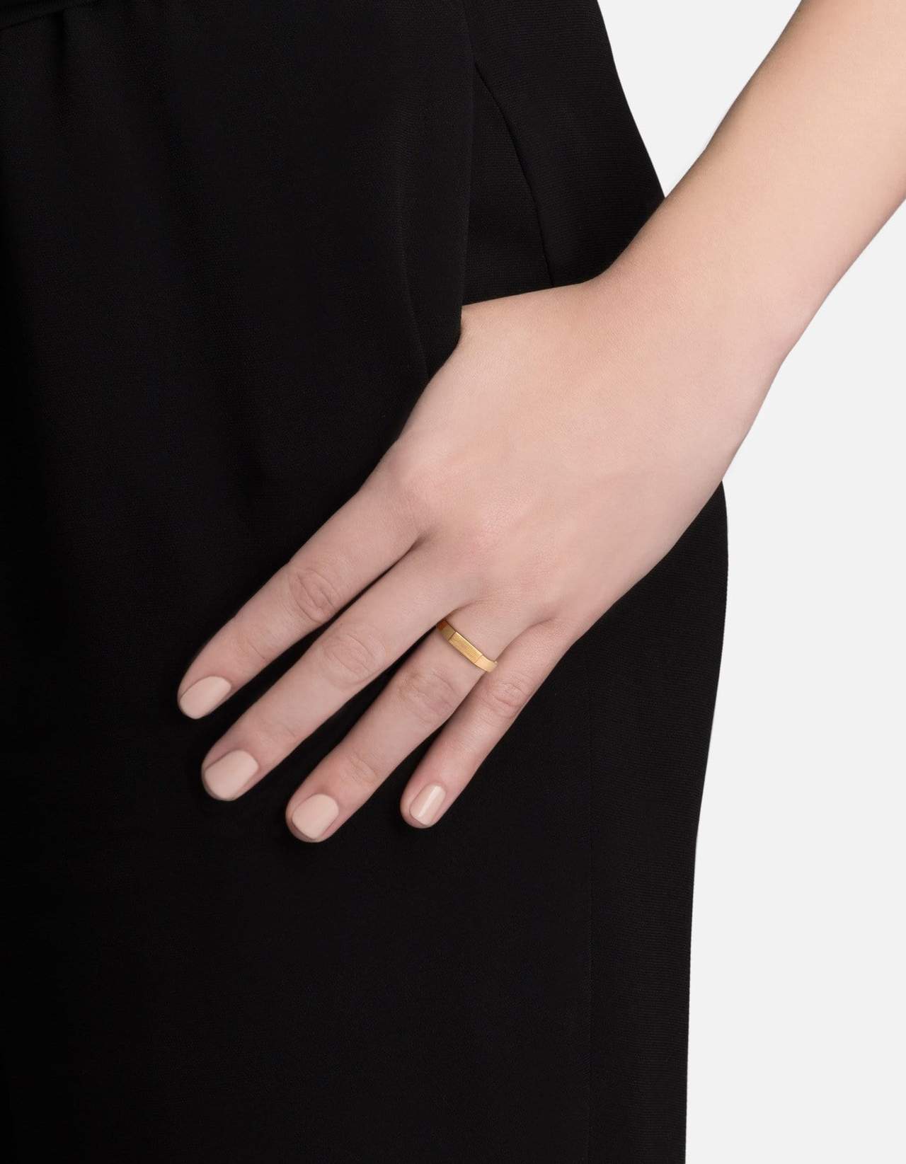 Miansai Gold Vermeil Slim Geo Ring