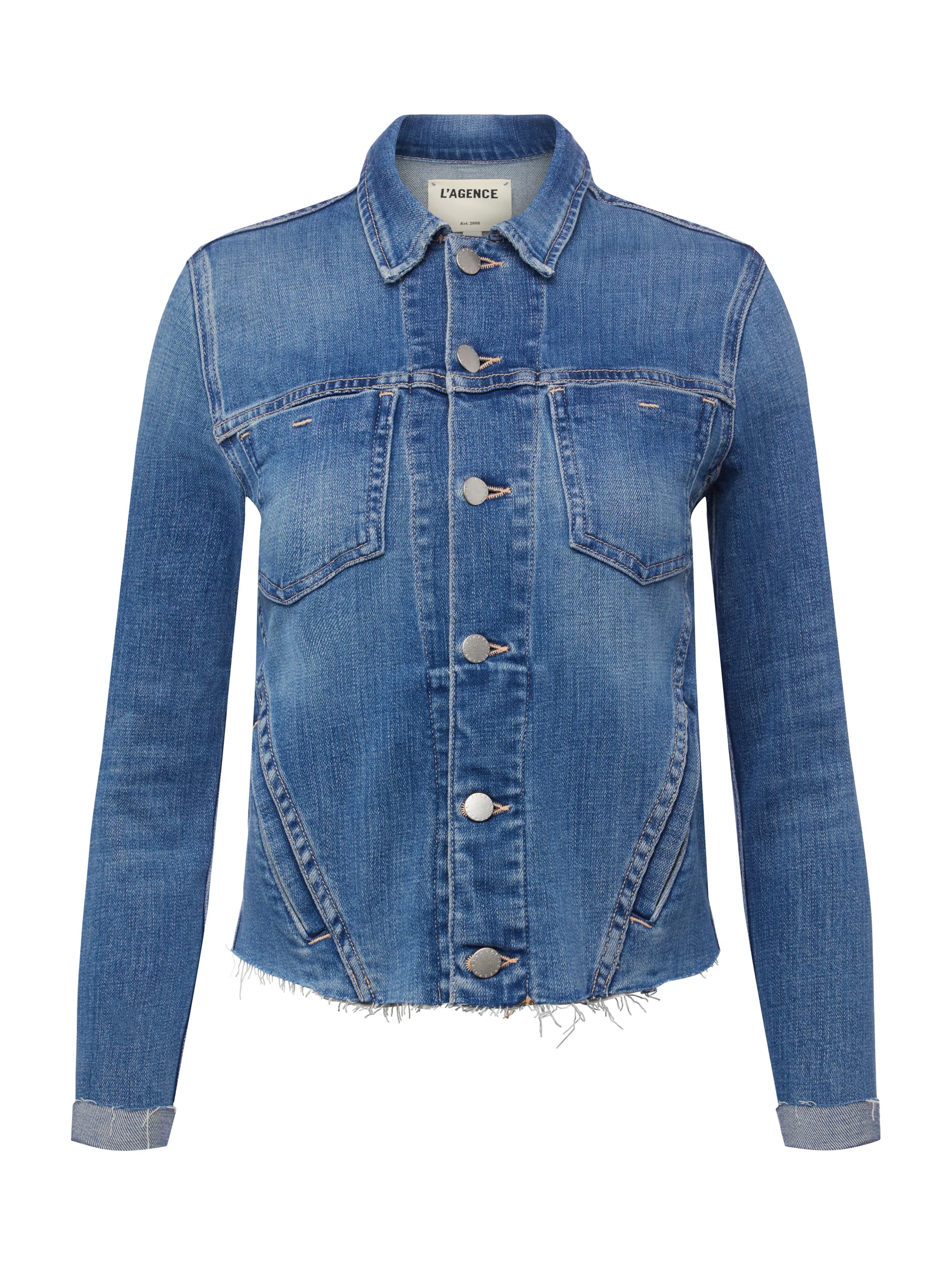 L'Agence Janelle Slim Raw Jacket  - Bisbane