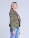 L'Agence Brooke Double-Breasted Blazer - Olive Multi