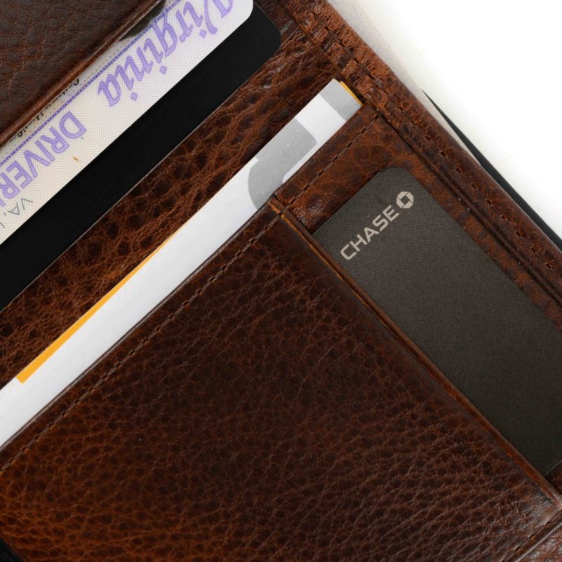 Moore & Giles Tri-Fold Wallet - Brompton Brown