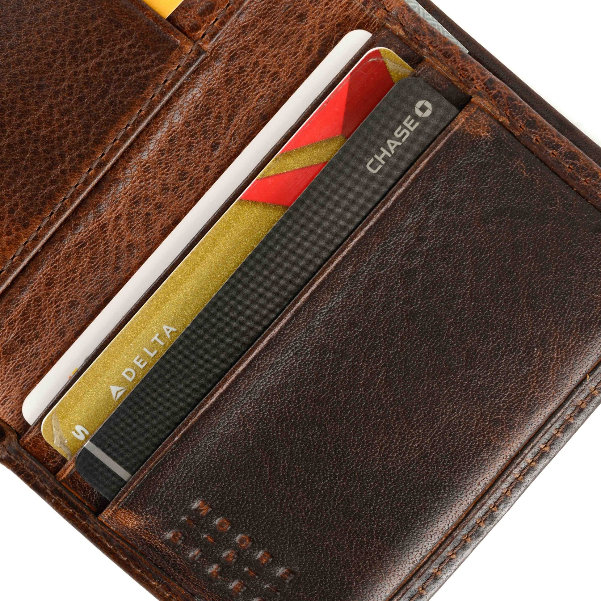 Moore & Giles Tri-Fold Wallet - Brompton Brown