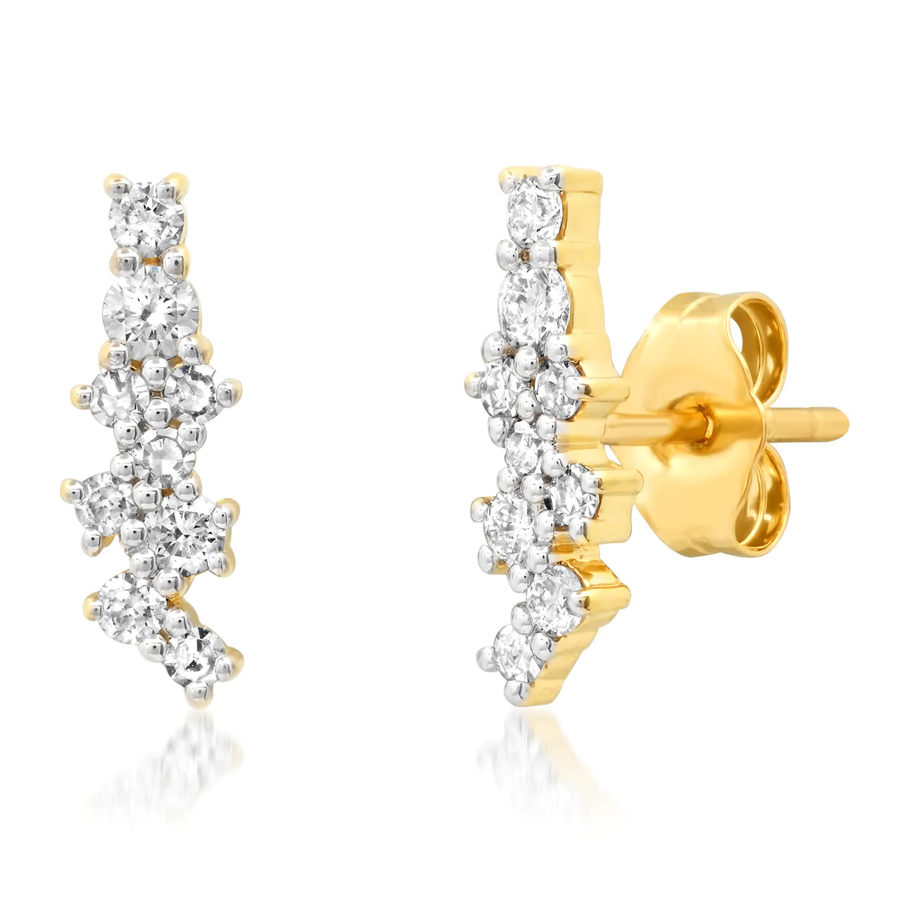Eriness Diamond Sunburst Studs