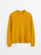 Reverse Seam Sweater in Superfine Merino Wool - Sun