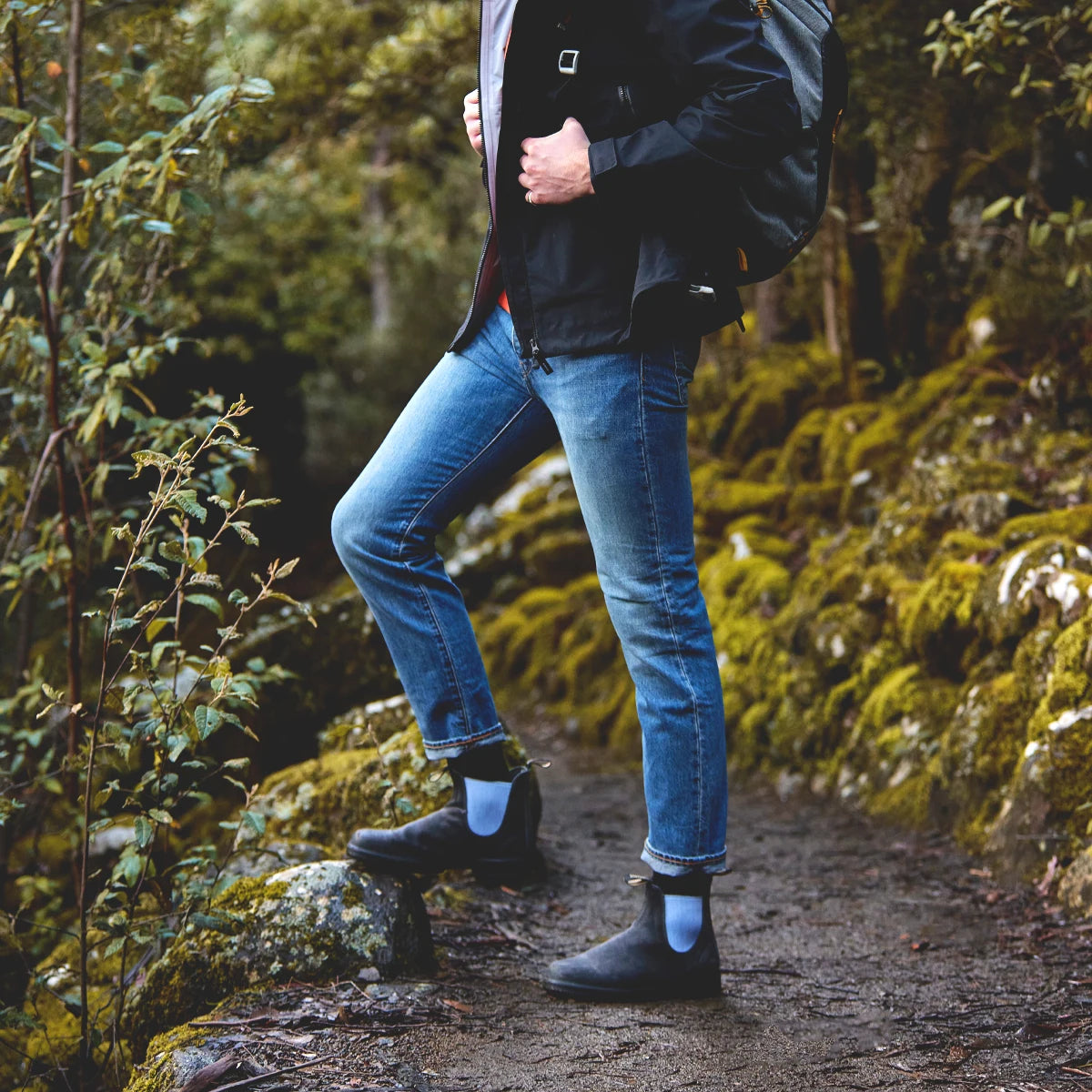 Blundstone Suede Boots  - Steel Grey/ Pale Denim