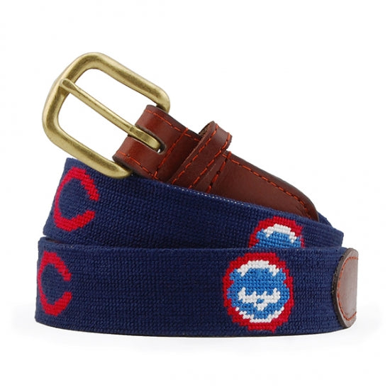 Needlepoint Belt - Cubs Cooperstown