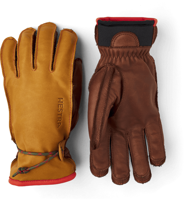 Hestra Wakayama 5-Finger Gloves in Cork/Brown