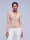 L'agence Calypso Fitted Cardigan - dusty pink