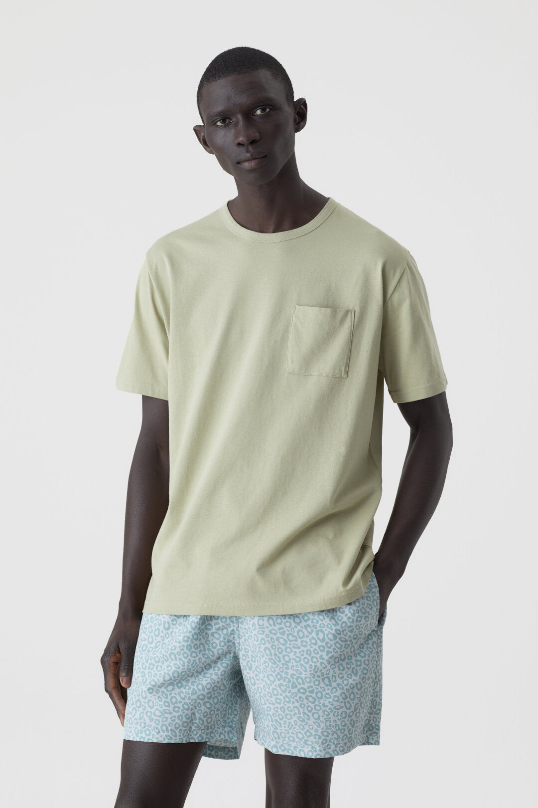Closed Slim Fit Organic Cotton T-Shirt - Light Moss Green