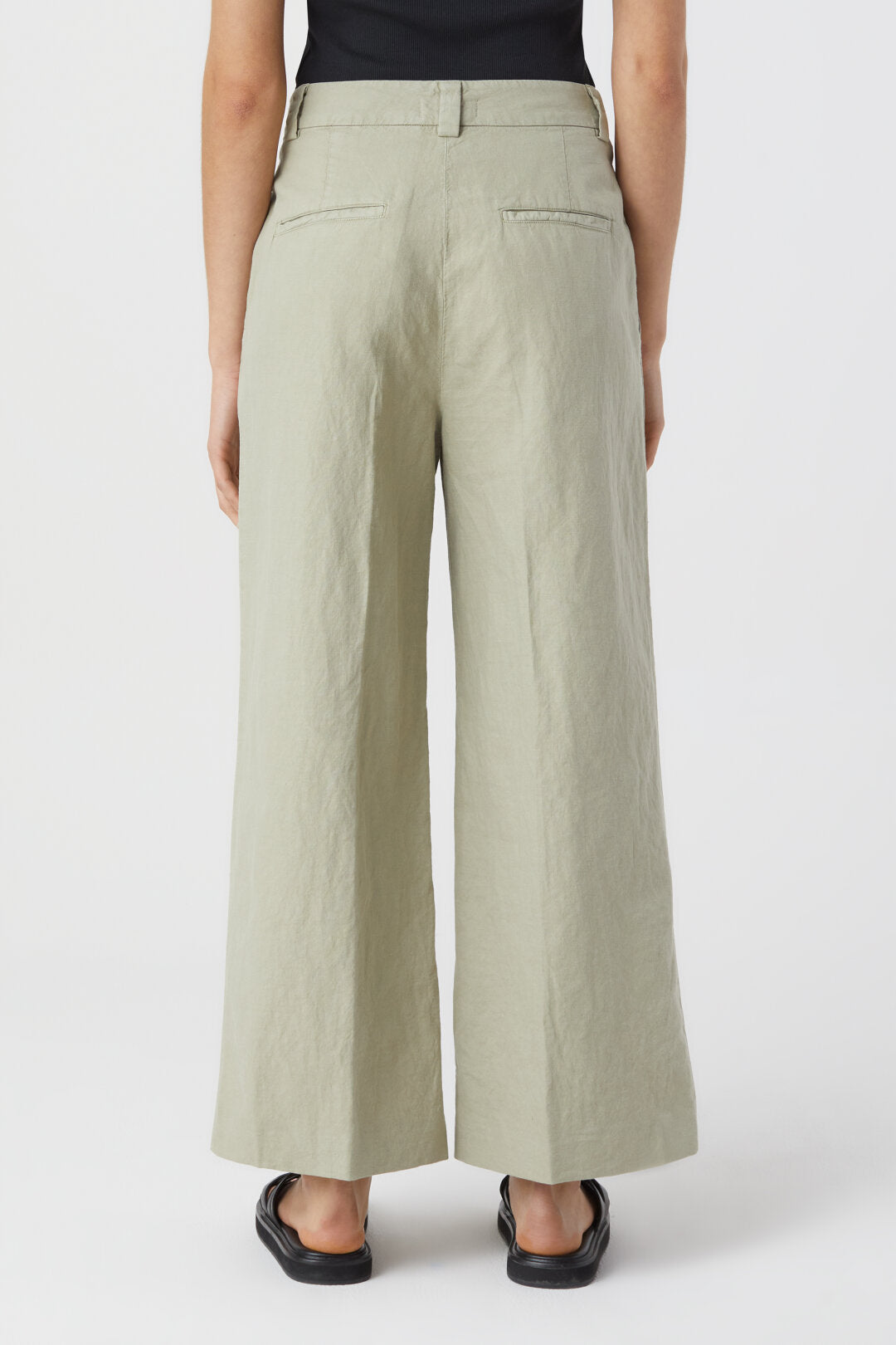Closed Barton Cotton & Linen Pants - Light Moss Green