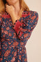 Kate Long Sleeve Dress  - Dahlia Indigo