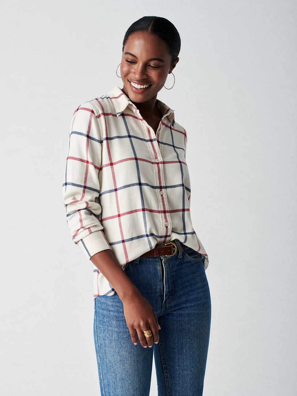 The Classic Stretch Flannel Shirt - Vail Plaid