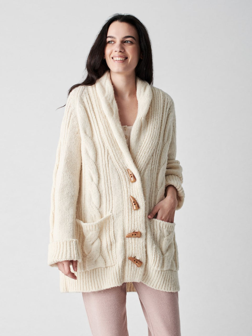 Winter Frost Cardigan - Winter White - TS