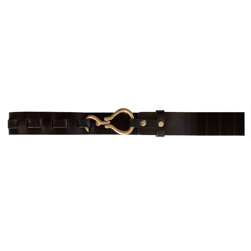 Kim White Hook Belt - Black